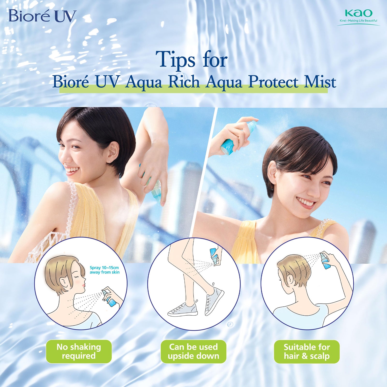 Biore UV Aqua Rich Aqua Protect Mist SPF50 PA++++