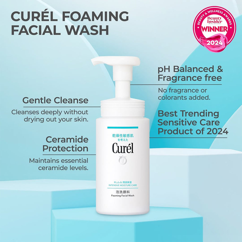 Curel Foaming Facial Wash