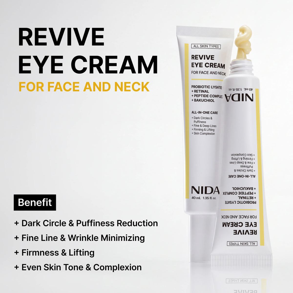 NIDA Revive Eye Cream for Face and Neck