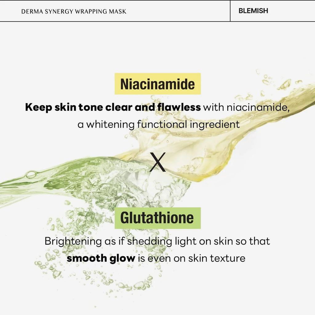MEDIHEAL Derma Synergy Wrapping Mask Niacinamide × Glutathione