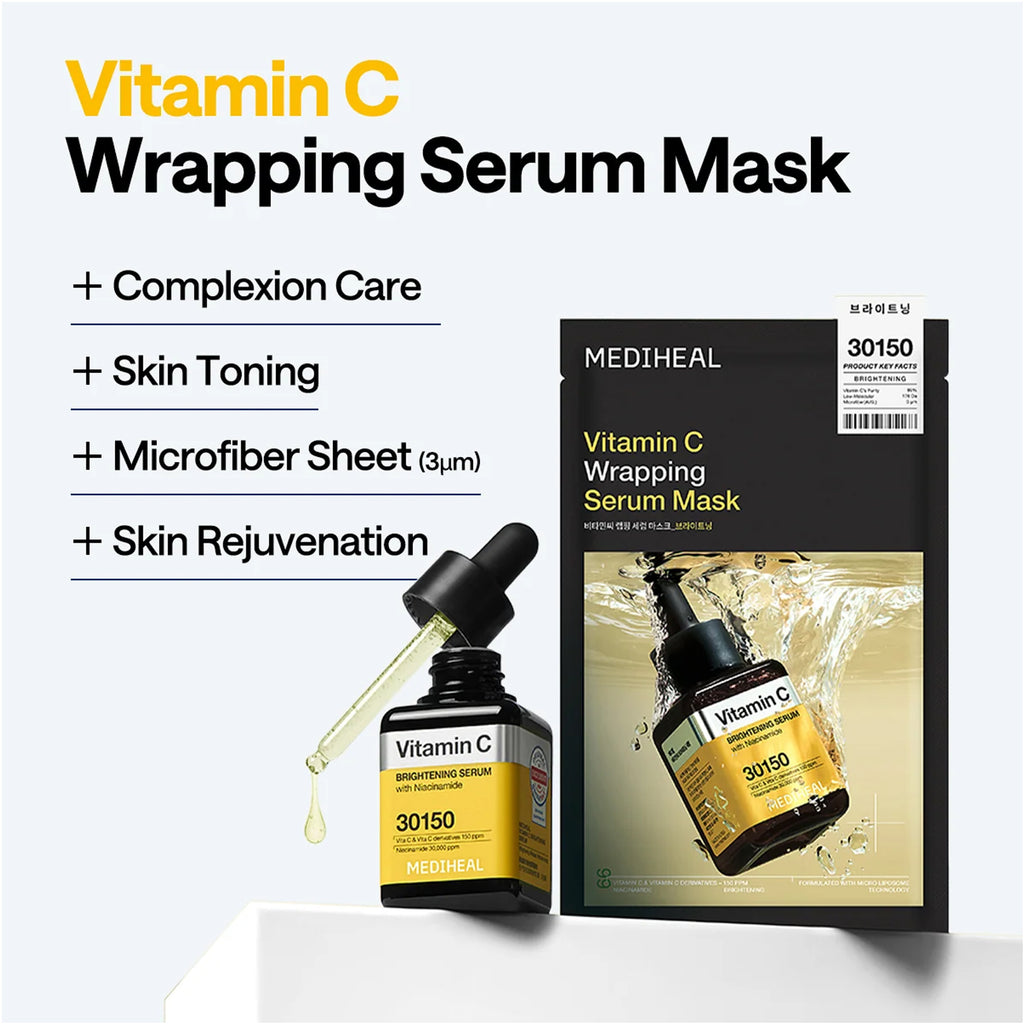 MEDIHEAL Vitamin C Wrapping Serum Mask