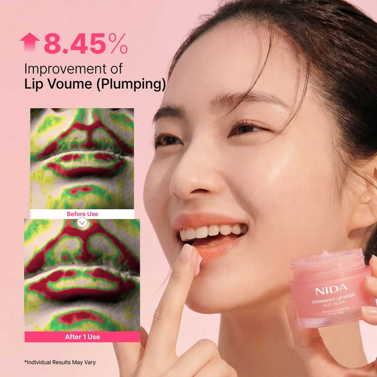 NIDA Overnight Lip Mask Very Berry